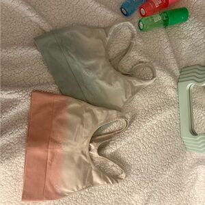 Victoria's Secret Pink and Gray Sports Bras